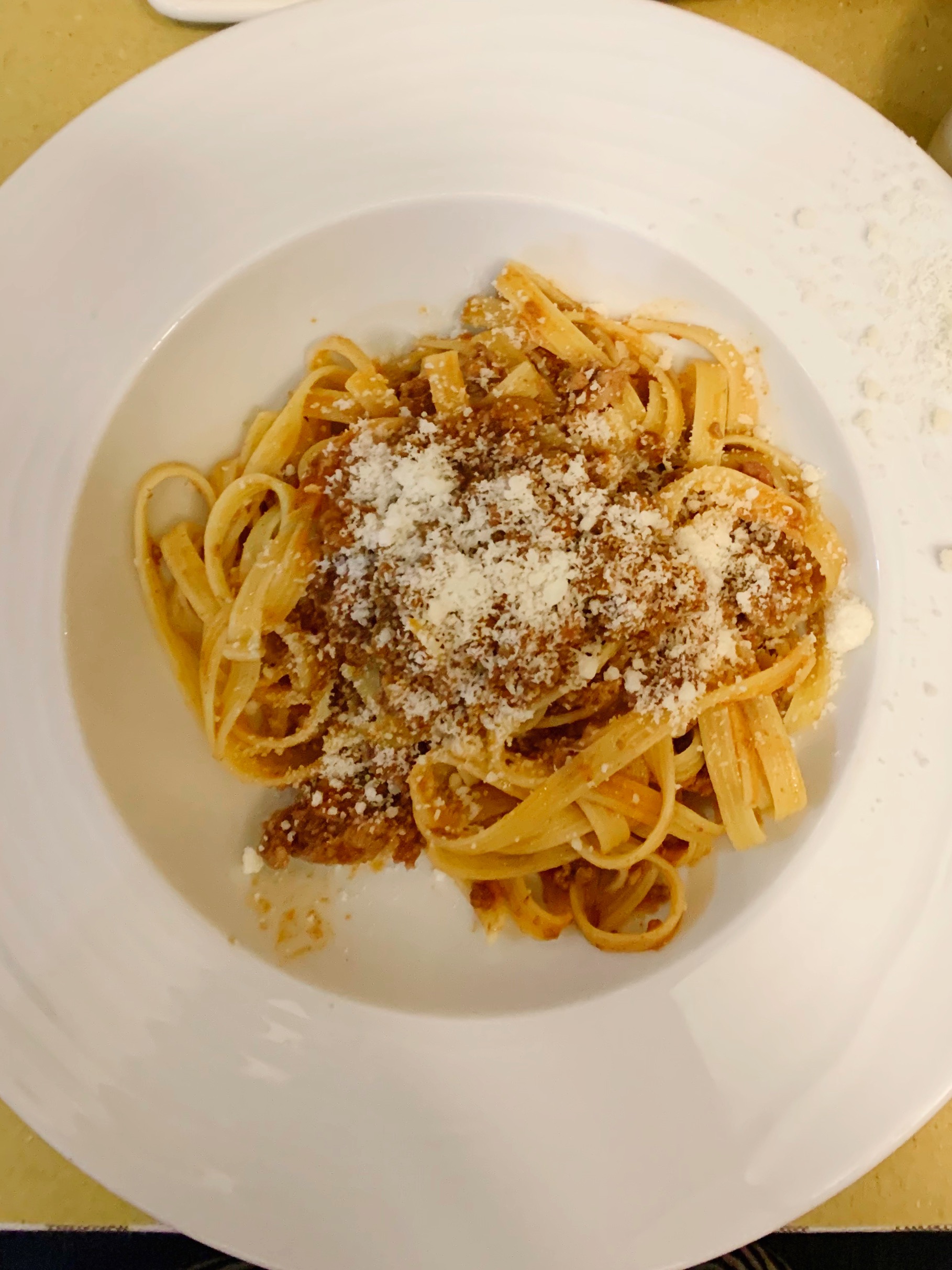 Gluten Free Tagliatella Ragu at Gessetto ristorante la cucina Italiana, Bologna, Italy