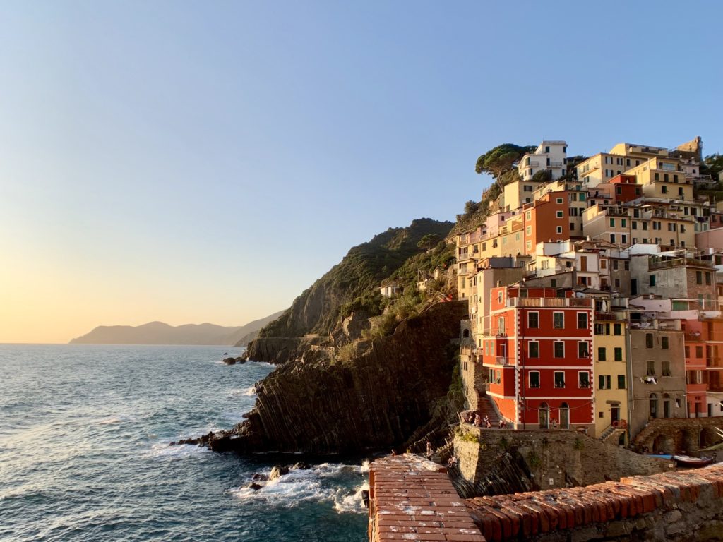 Just before sunset in Riomaggiore, Cinque Terre, Italy